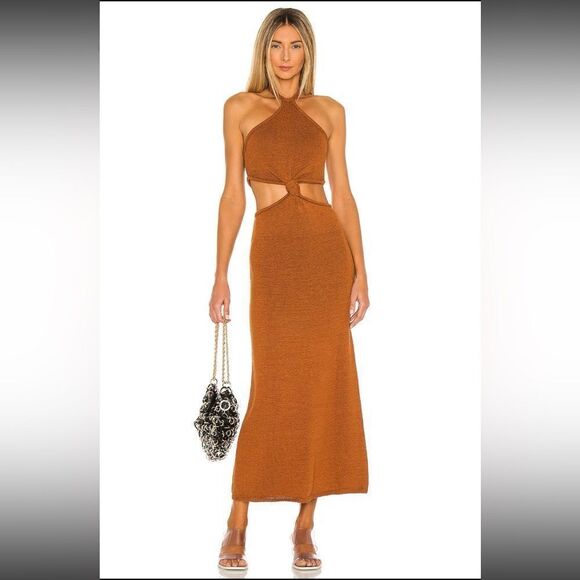 REVOLVE Dresses & Skirts - NWT Cult Gaia Cameron Knit in Amber Large Revolve